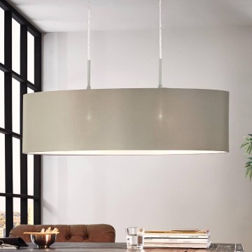 Eglo - Függeszték kábellel 2xE27/60W/230V taupe