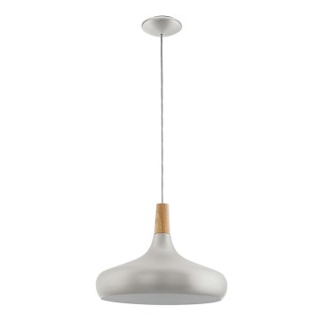 Eglo - Függesztett lámpa 1xE27/60W/230V átmérő 40 cm ezüst