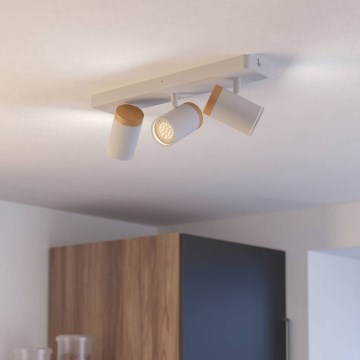 Eglo - Fürdőszobai spotlámpa 3xGU10/3W/230V IP44 fehér/bézs