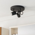 Eglo - Fürdőszobai spotlámpa 3xGU10/5W/230V IP44 fekete