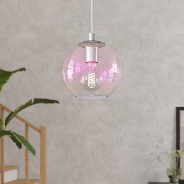 Eglo - Kábeles függeszték 1xE27/60W/230V fényes króm