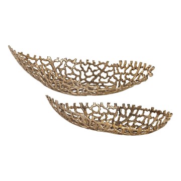 Eglo - KÉSZLET 2x Dekoratív tálca 44/61 cm arany