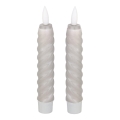 Eglo - KÉSZLET 2x LED Gyertya LED/1xAAA 15 cm szürke