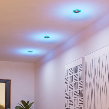 Eglo - KÉSZLET 3x LED RGBW Dimmelhető ürdőszobai fügesztett mennyezeti lámpa 3xLED/3,8W/230V 2700-6500K IP44 + távirányítás