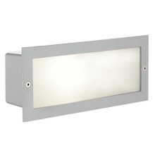 EGLO - Kültéri beépíthető lámpa 1xE27/60W ezüst/fehér IP44