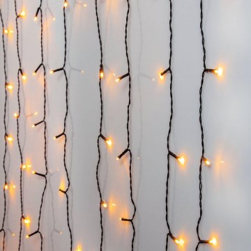 Eglo - Kültéri LED-fényfüggöny, 120 db LED, 1,8 m, IP44, meleg fehér