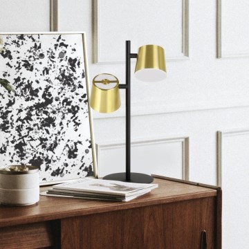 Eglo - LED Asztali lámpa 2xGU10/4,6W/230V 3000K arany