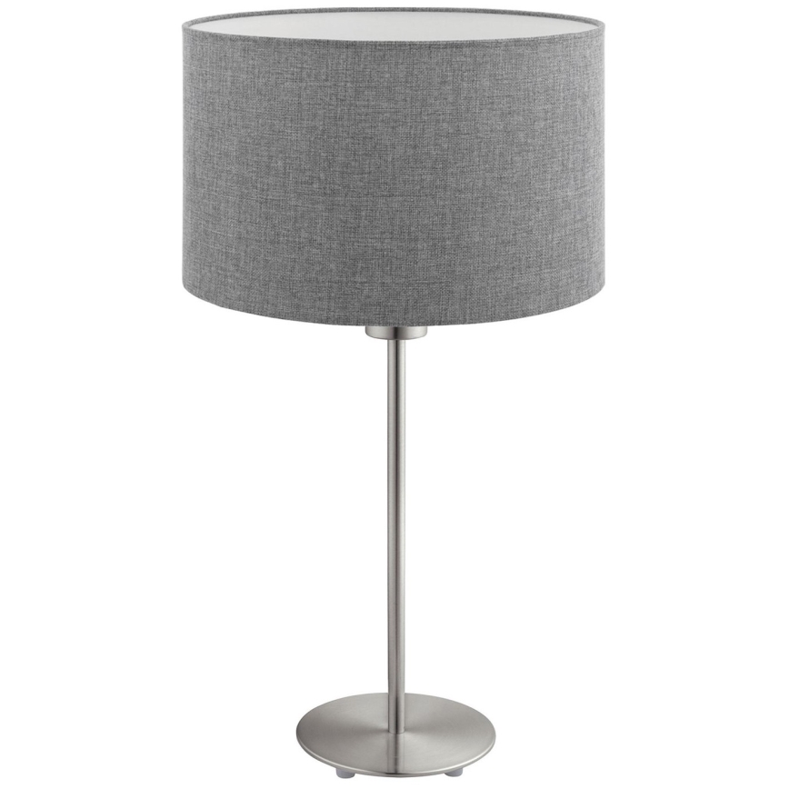 Eglo - LED Asztali lámpa TUNJA 1xE27/60W/230V 38,5 cm matt króm/szürke