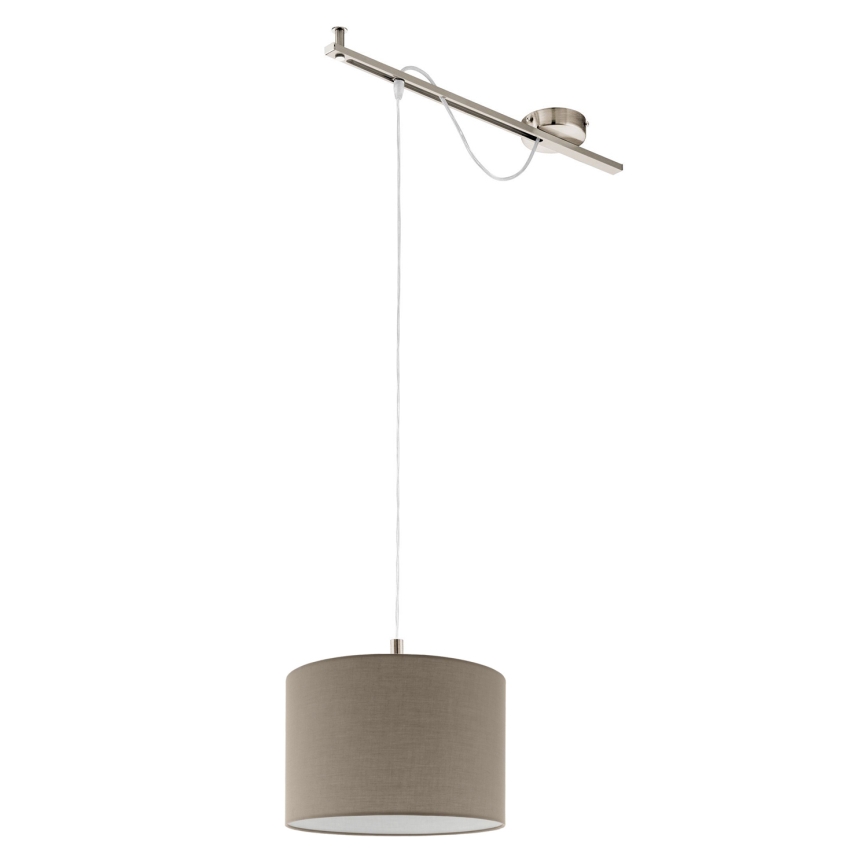 Eglo - LED Függeszték kábellel CALCENA 1xE27/60W/230V króm/taupe