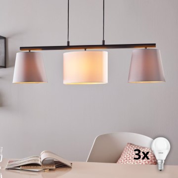 Eglo - LED csillár drótkábelen 3xE14/25W/230V