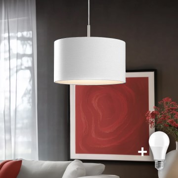 Eglo - LED csillár kábelen TUNJA 1xE27/60W/230V fehér