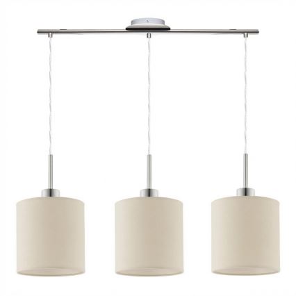 Eglo - LED csillár kábelen TUNJA 3xE27/60W/230V krémszínű