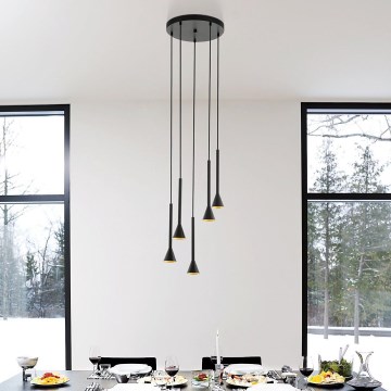 Eglo - LED Csillár zsinóron 5xGU10/5W/230V