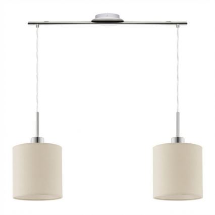 Eglo - LED csillár zsinóron TUNJA 2xE27/60W/230V krémszínű