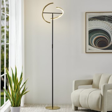 Eglo - LED dimmelhető állólámpa 2xLED/8,8W/230V arany/fekete