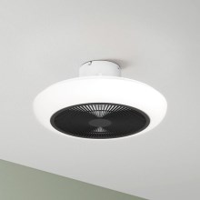 Eglo - LED Dimmelhető ceiling fan LED/25,5W/230V fekete + távirányító