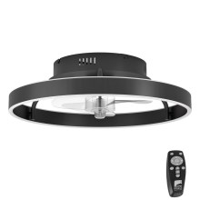 Eglo - LED Dimmelhető ceiling fan LED/35,6W/230V fekete + távirányító