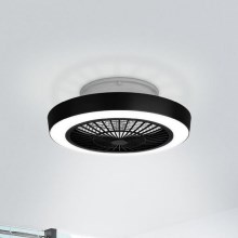 Eglo - LED Dimmelhető ceiling fan LED/37,8W/230V fekete + távirányító
