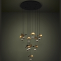 Eglo - LED Dimmelhető csillár zsinóron 10xLED/2,3W/230V 3000K átm. 58 cm