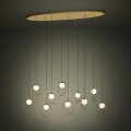 Eglo - LED Dimmelhető csillár zsinóron 10xLED/3W/230V 3000K arany