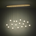 Eglo - LED Dimmelhető csillár zsinóron 17xLED/3W/230V 3000K arany