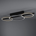 Eglo - LED Dimmelhető felületre szerelhető csillár 2xLED/12,5W/230V + LED/15,5W 3000K fekete