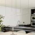 Eglo - LED dimmelhető kábelen függesztett csillár LED/22W/230V 2700/4000/6500K arany