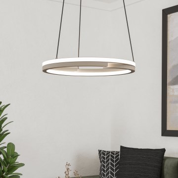 Eglo - LED dimmelhető kábeles függeszték 2xLED/20W/230V 2700-6500K átmérő 48 cm bézs + távirányító