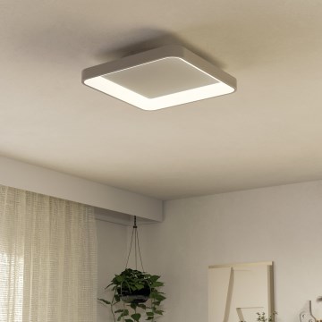 Eglo - LED Dimmelhető mennyezeti lámpa LORETELLO LED/12W/230V fehér + távirányítás