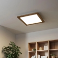 Eglo - LED dimmelhető mennyezeti panel POZZALLO WOOD LED/21W/230V 2700-6500K 49,5x49,5 cm barna + távirányító