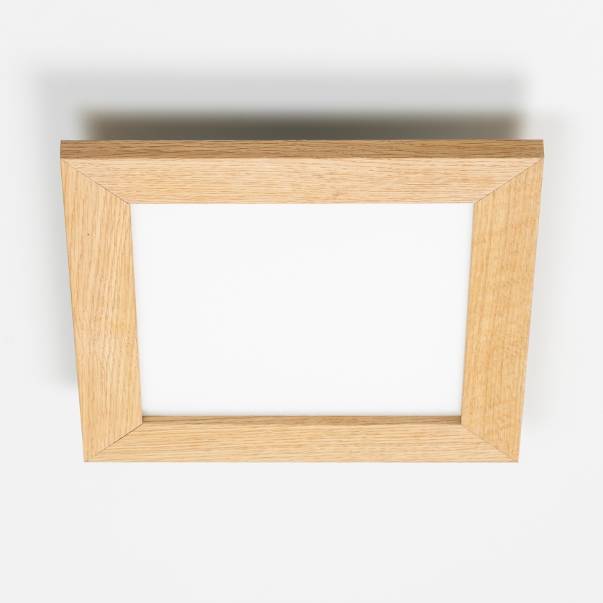 Eglo - LED dimmelhető mennyezeti panel SALOBRENA 2 WOOD LED/16W/230V 4000K 34x34 cm barna