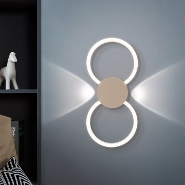 Eglo - LED fali lámpa LED/20W/230V + LED/0,91W bézs