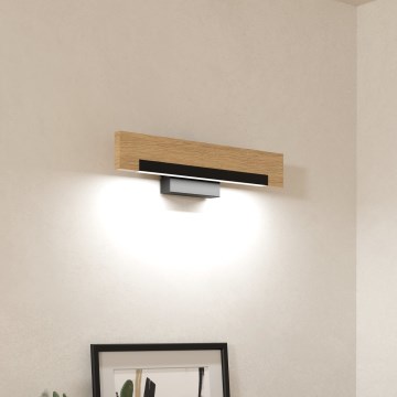 Eglo - LED Fali lámpa LED/9,6W/230V 3000K fekete/bézs