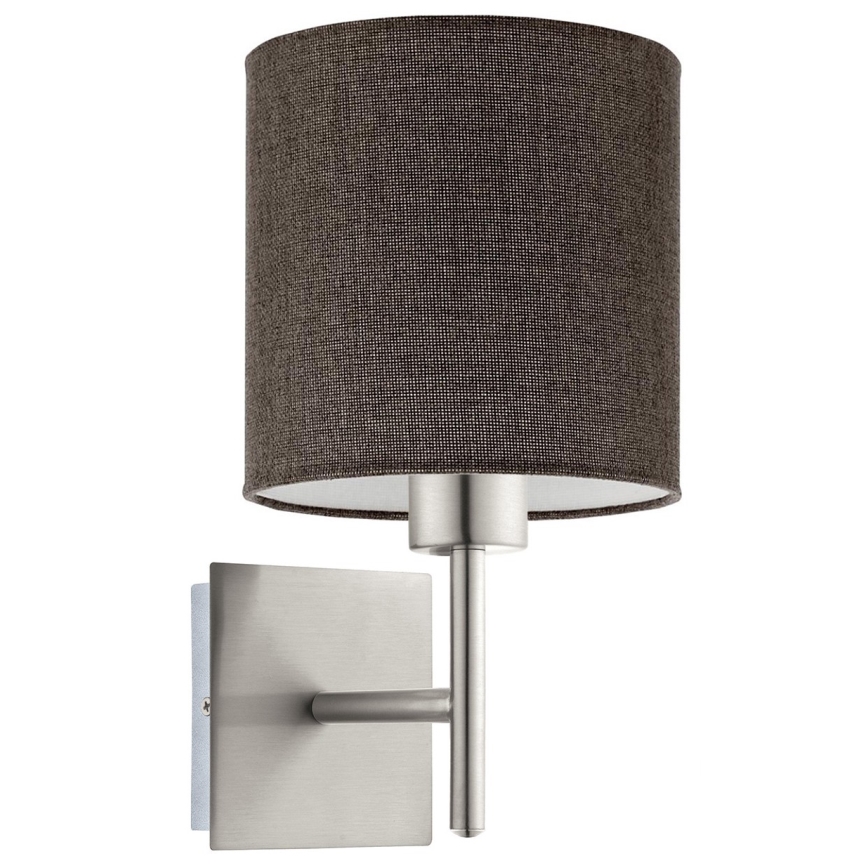 Eglo - LED Fali lámpa TUNJA 1xE27/60W/230V matt króm/barna