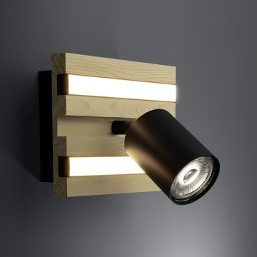 Eglo - LED fali spotlámpa LED/2,2W/230V + 2xLED/1,2W + 2xLED/2W bézs/fekete