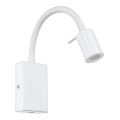 Eglo - LED fali spotlámpa USB-töltővel LED/3,5W/230V fehér
