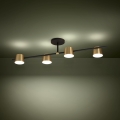 Eglo - LED Felületre szerelhető csillár 4xGU10/4,6W/230V 3000K arany
