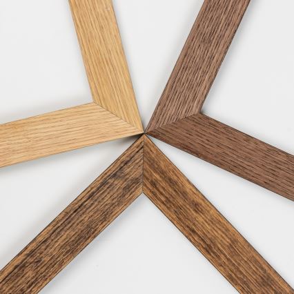 Eglo - SALOBRENA WOOD LED felületre szerelhető panel, 31 W, 230 V, 64 x 64 cm, barna