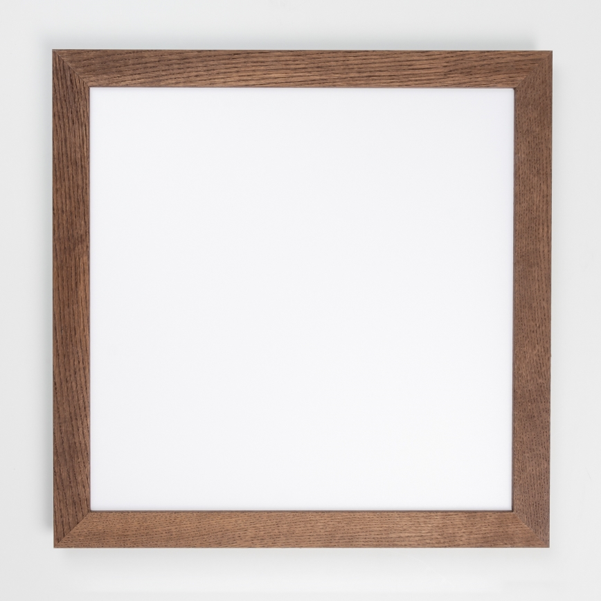 Eglo - LED felületre szerelhető panel SALOBRENA WOOD LED/31W/230V 64x64 cm sötétbarna