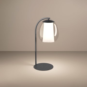 Eglo - LED fényerőszabályozható asztali lámpa LED/5,5W/230V + LED/1,6W fényes króm