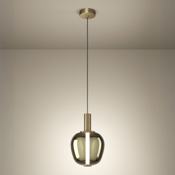 Eglo - LED fényerőszabályozható függőlámpa kábelen LED/6W/230V + LED/1,6W arany