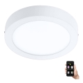 Eglo - LED fényerőszabályozható fürdőszobai mennyezeti lámpatest LED/16,5W/230V 2700-6500K IP44 ZigBee átm. 21 cm