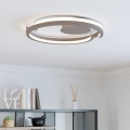 Eglo - LED, fényerőszabályozható mennyezeti lámpatest, 2×LED/20W/230V, 2700–6500 K, átmérő 48 cm, bézs + távirányító