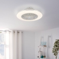 Eglo - LED fényerőszabályozható mennyezeti ventilátor 3×LED/12,6 W/230 V Ø 55 cm fehér + távirányító