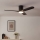 Eglo - LED fényerőszabályozható mennyezeti ventilátor LED/17W/230V 3000/4000/5000K átm. 132 cm fekete + távirányító