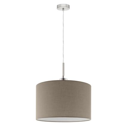Eglo - LED függeszték kábellel TUNJA 1xE27/60W/230V taupe