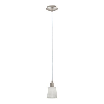 Eglo - LED Függeszték zsinóron MY CHOICE 1xE14/4W/230V matt króm/krémszínű