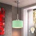 Eglo - LED függeszték zsinóron TUNJA 1xE27/60W/230V Ø 20 cm zöld/fekete