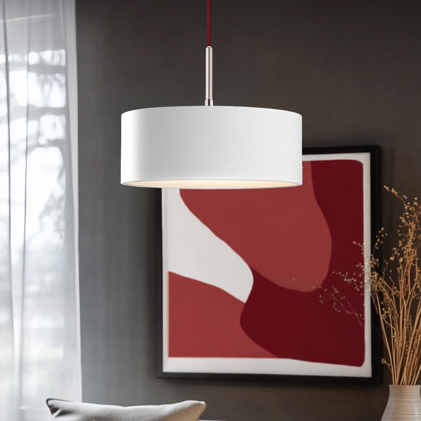 Eglo - LED függőlámpa kábellel TUNJA 1xE27/60W/230V fehér