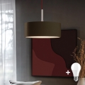 Eglo - LED függőlámpa kábelre TUNJA 1xE27/60W/230V barna